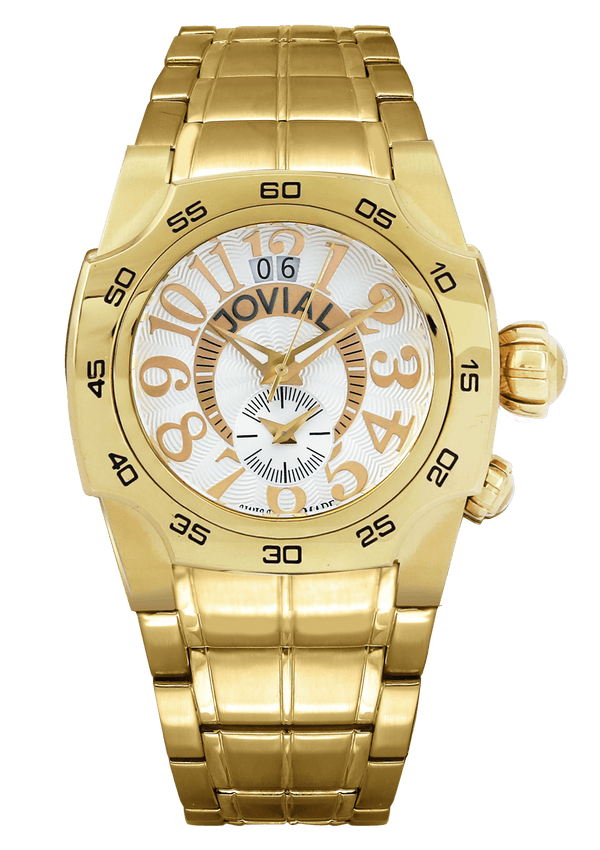 Classic for gents JOVIAL Watch 7204GGMQ01 Gents Gold (White) Bracelet