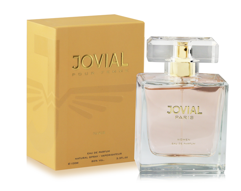 The perfume of Jovial Paris, features the luxury and power embodied by the French spirit that characterizes everything that comes from France